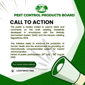 COMMENTS FORM FOR COLLECTING STAKEHOLDERS’ VIEWS ON THE DRAFT LABELING GUIDELINES IN ACCORDANCE WITH THE GHS AND THE KENYAN LABELING REGULATIONS, 2024